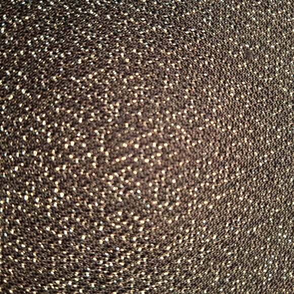 Glitter Black Gold Faux Wrap Empire Shimmer Holiday PartyTop Size L Long Sleeves - Picture 5 of 14